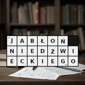 Hasło krzyżówkowe malus niedzwietzkyana gatunek drzewa z rodziny różowatych - jabłoń niedźwieckiego – rozwiązanie, synonimy, podpowiedzi i definicje krzyżówkowe